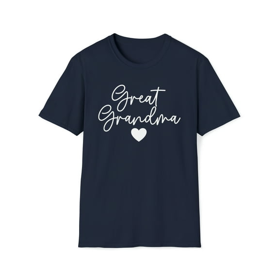 Great Grandma Minimalist, Gildan Unisex Softstyle Shirt, Graphic Tee, S-3XL