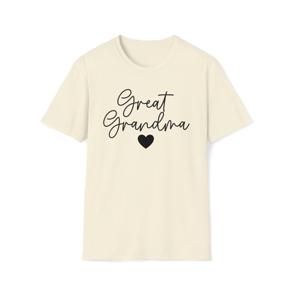 Great Grandma Minimalist, Gildan Unisex Softstyle Shirt, Graphic Tee, S-3XL