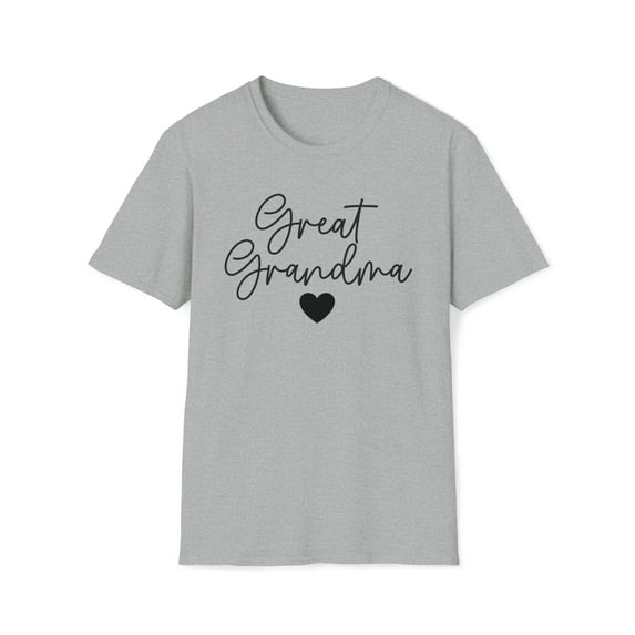 Great Grandma Minimalist, Gildan Unisex Softstyle Shirt, Graphic Tee, S-3XL