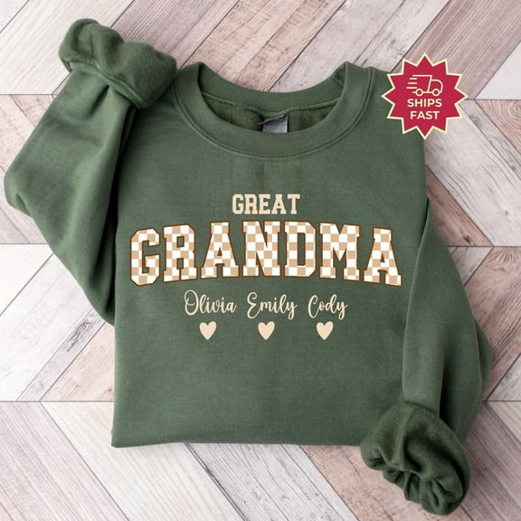 Great Grandma Sweatshirt, Best Great-Grandma ever Sweatshirt Pregnancy Announcement Great-Grandma, Baby Reveal To Family Mother TSHIRT All Size S-5XL