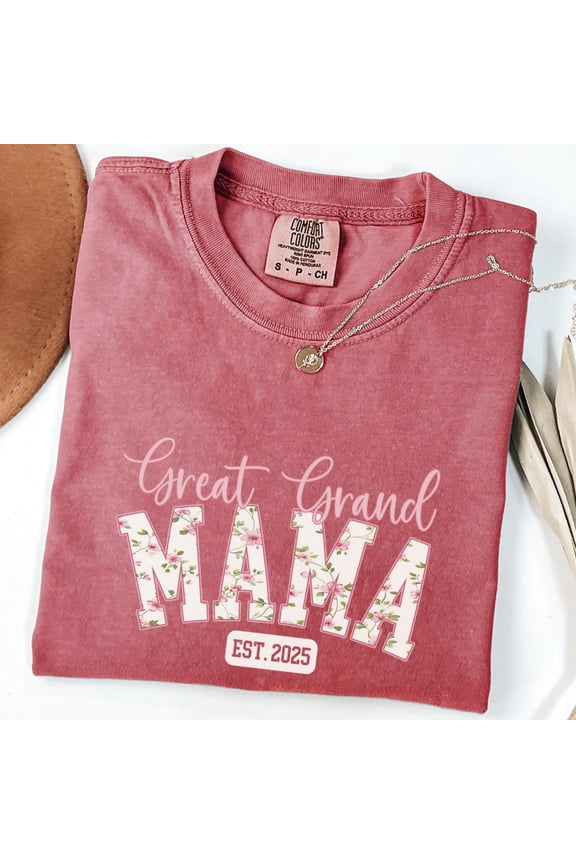 Great Grandmama Floral Great Grandmother Great Grandma T-Shirt All Size S-3XL