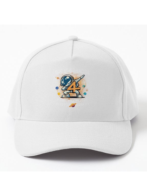 Great Grandpa Birthday Boy 4 Baseball Hat, Future Astronaut Family Celebration Design, Classic Cap