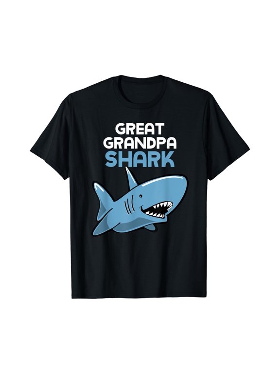 Great Grandpa Shark Family Christmas T T-Shirt