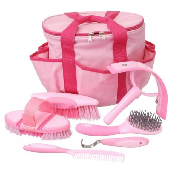 Great Grips 6 Piece Grooming Set w/ Bag Colors: Pink