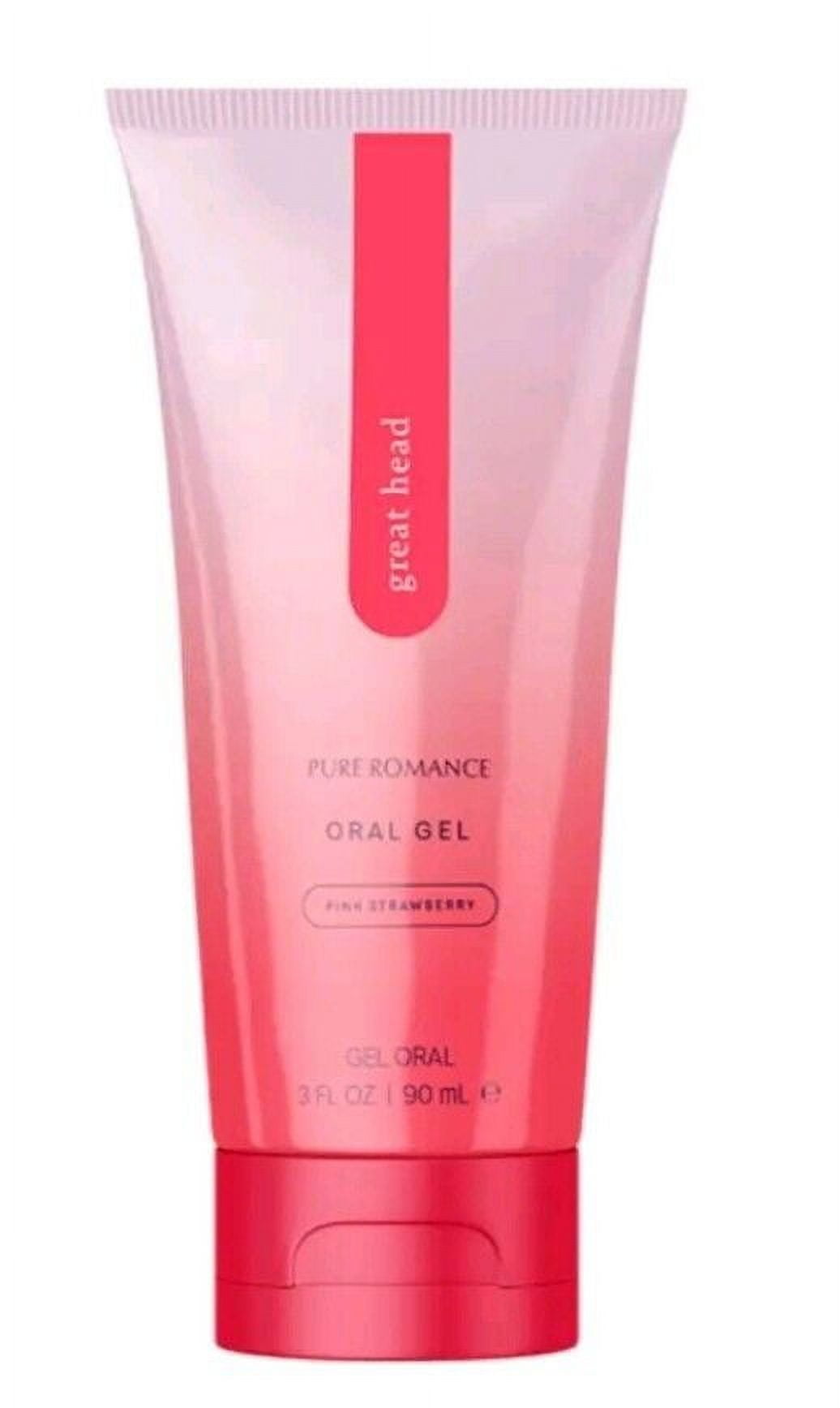 Great Head Oral Gel Pink Strawberry Relax Throat, Curb Gag Reflex 3 fl