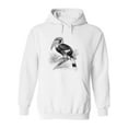 thumbnail image 1 of Great Hornbill Pencil Drawing Hoodie Men -Image by Shutterstock, Male 3X-Large, 1 of 4
