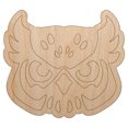 thumbnail image 1 of Great Horned Owl Head Wood Holiday Christmas Tree Ornament Unfinished DIY Pre-Drilled Craft, 1 of 7