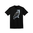 thumbnail image 1 of Great Horned Owl Photo Adult Dark T-Shirt, 1 of 5