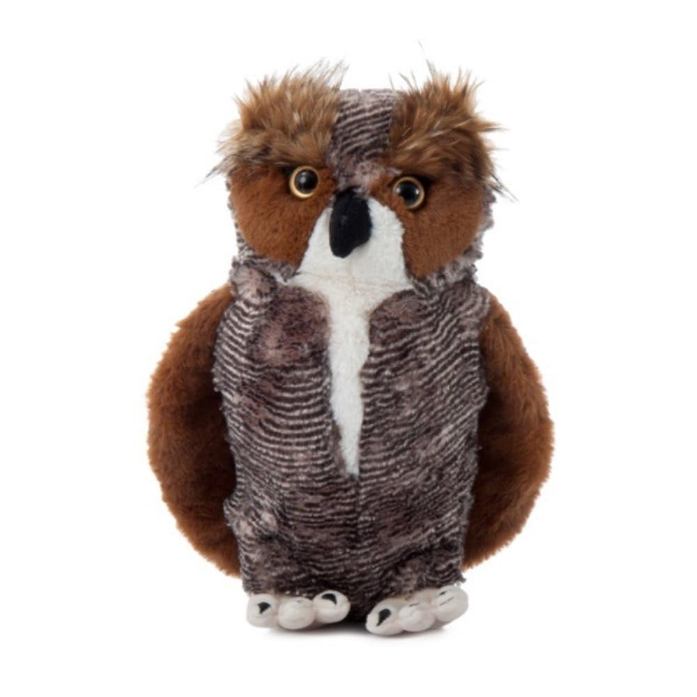 Great Horned Owl Stuffed Animal Plushie, Gifts For Kids, Wild