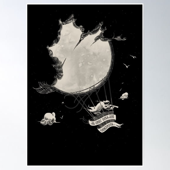 Great Idea Poster Wall Art, Modern Wall Decor, 12x18 UNFRAMED