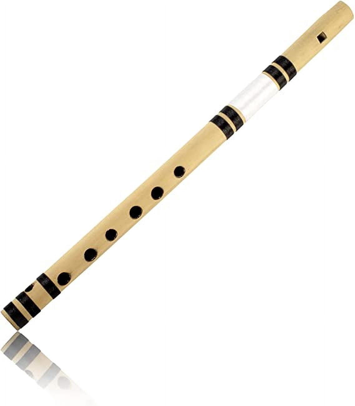 The Great Indian Bazaar Unique Birthday Gift Ideas 11 Inch Wooden Bamboo Flute In 'E' Key Fipple Woodwind Musical Instrument Recorder Traditional Bansuri Hand Crafted Novelty Gifts Men Women Kids