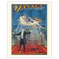 thumbnail image 1 of The Great Jansen - America’s Greatest Transformist - The American Beauty - Vintage Magic Poster c.1920 - Fine Art Matte Paper Print (Unframed) 16x20in, 1 of 4
