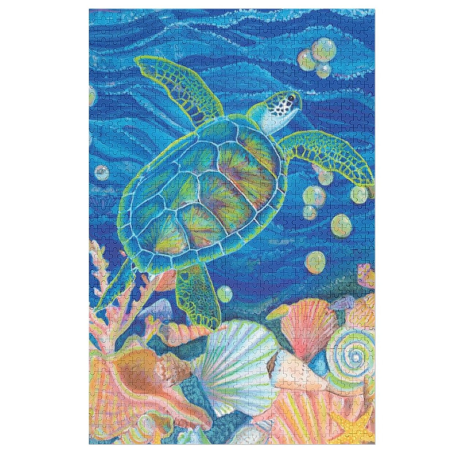 Great Jigsaw Puzzles for Adults 1000 Piece Sea Turtle Nautical Puzzles