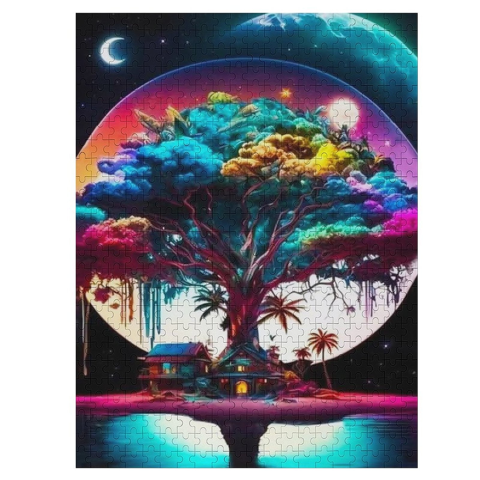 500-Piece Jigsaw Puzzle For Adults – Drum Musical Instruments Theme, Woodboard, Family Fun Gift - View #2
