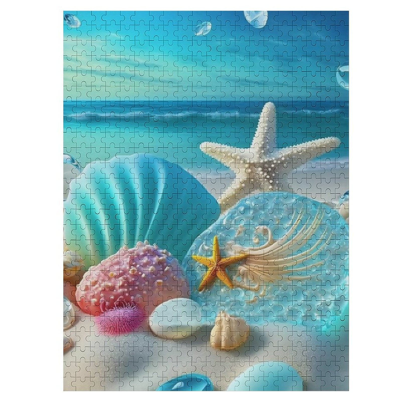 Great Jigsaw Puzzles for Adults 500 Piece Sea Shell Beach Puzzles for ...