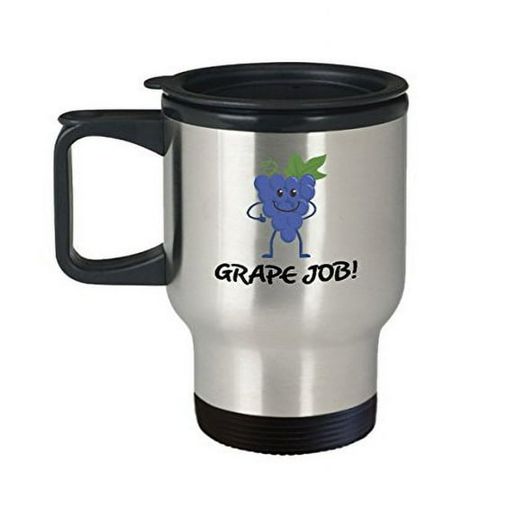 Great Job Mug - Grape - 14 oz Stainless Steel Travel Cup for Employee Gifts