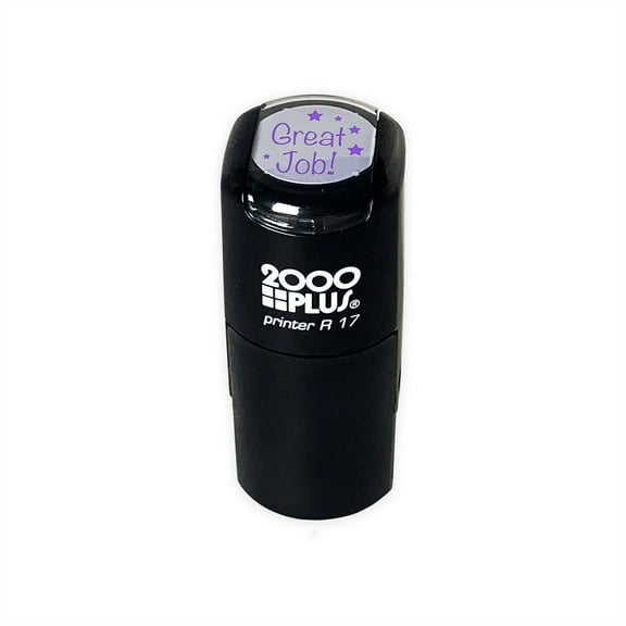 Great Job! for Students 2000 Plus Self Inking Rubber Teacher Stamp – Violet Ink