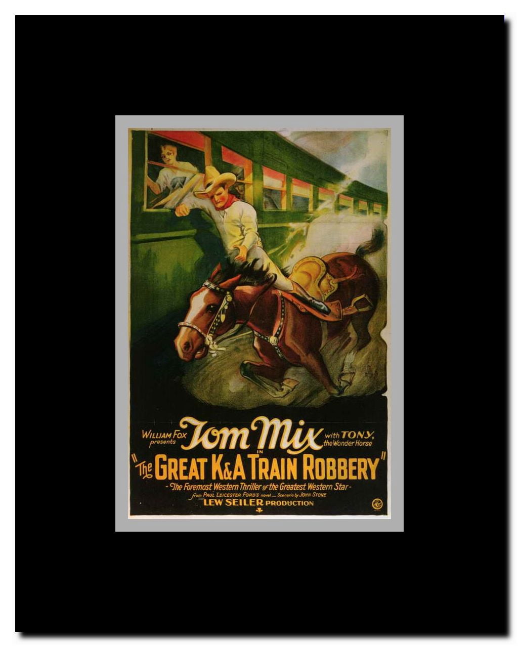 Great K & A Train Robbery Framed Movie Poster