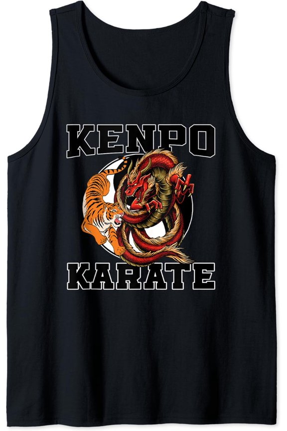Great Kenpo Karate Apparel Japanese Martial Art Fighter Tank Top Size S-3XL