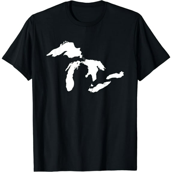 Great Lakes Detroit Michigan T Shirt