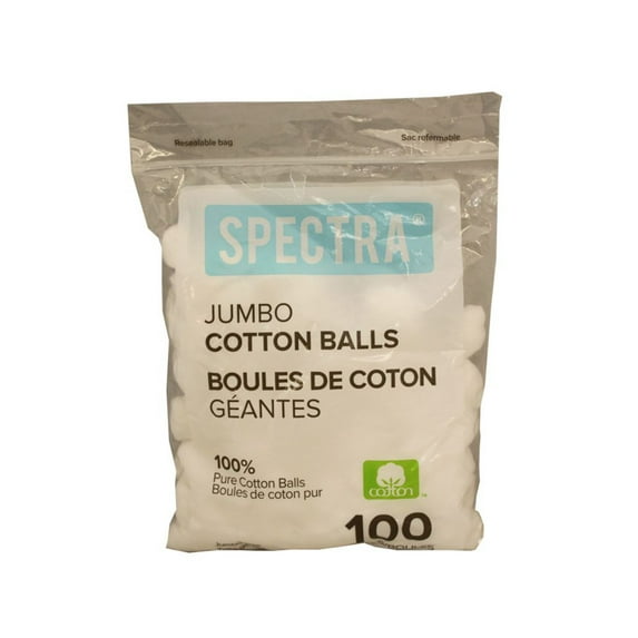 Great Lakes ICB100 100 Percentage Cotton Balls, 100 Count