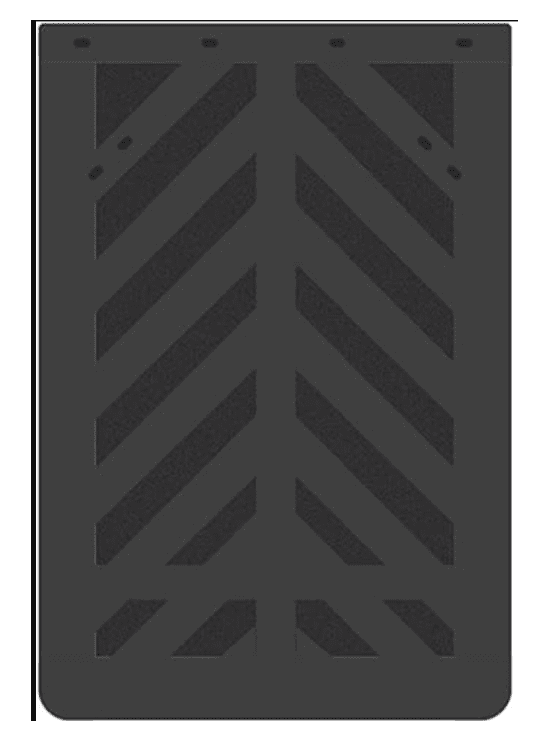 Great Lakes Mud Flaps 24X36R Ribbed Mudflap 24x36 Inch - One Pair - Heavy Duty