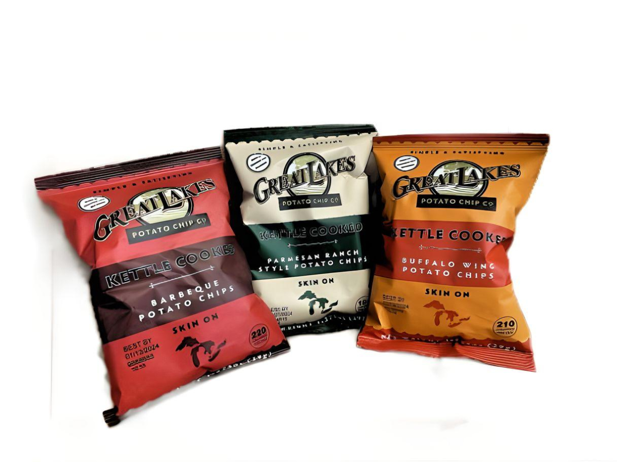 Great Lakes Potato Chip Co Barbeque, Parmesan Ranch and Buffalo Wing