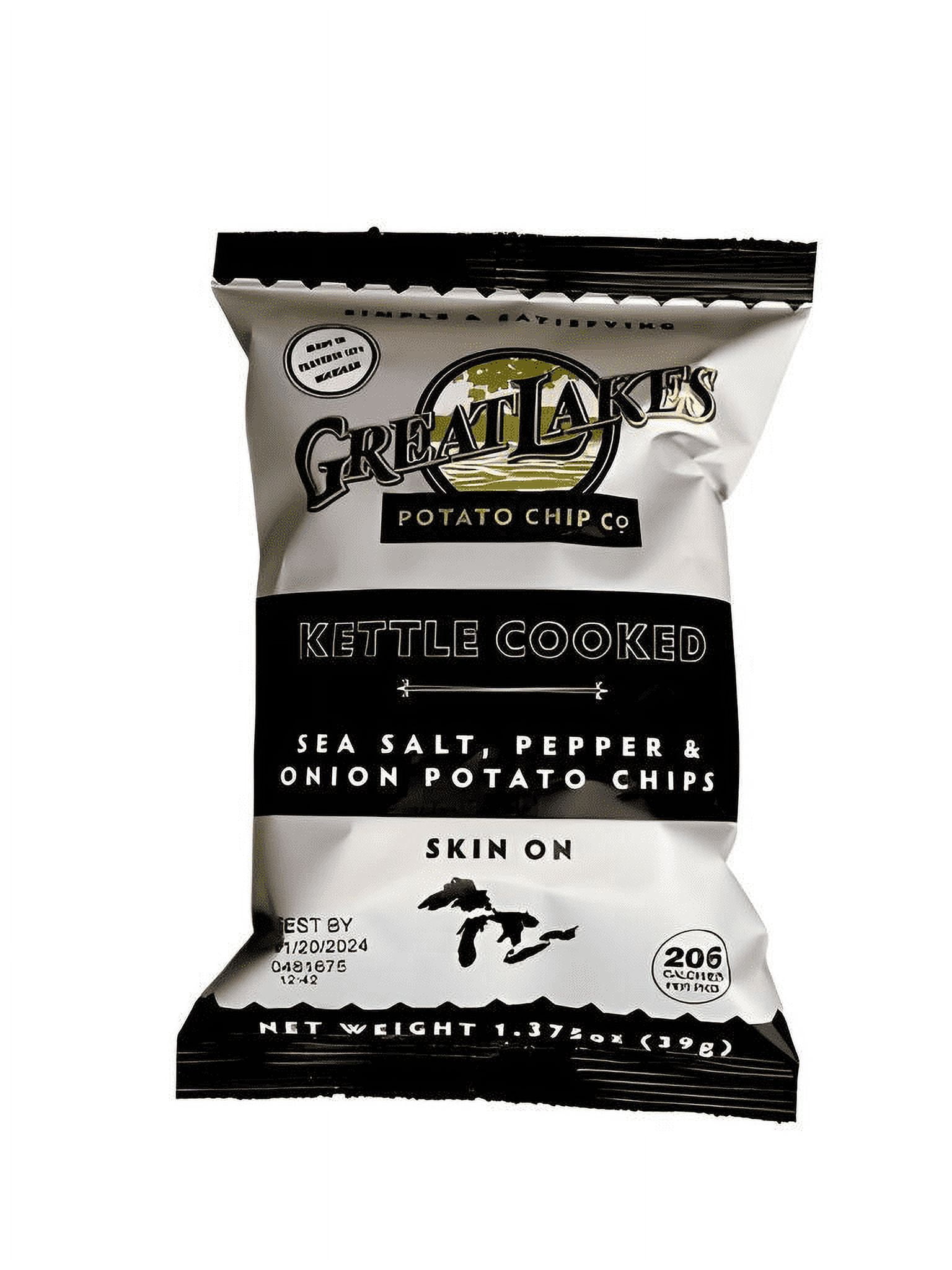 Great Lakes Potato Chip Co Sea Salt, Pepper and Onion Potato Chips 1