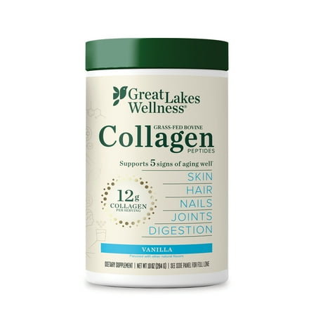 Great Lakes Gelatin-4 Collagen Hydrolysate 16-Ounce Cans & Measuring Spoons Combo Pack