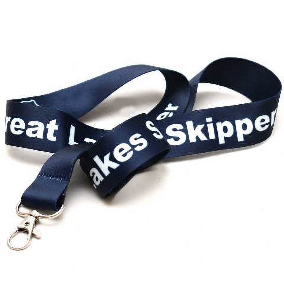 Great Lakes Skipper Boat Lanyard Dark Blue Nylon 18 x 1 Inch