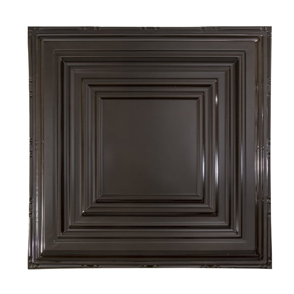 Great Lakes Tin 2ft x 2ft Detroit Bronze Burst Nail-Up Ceiling Tile (5-Pack)