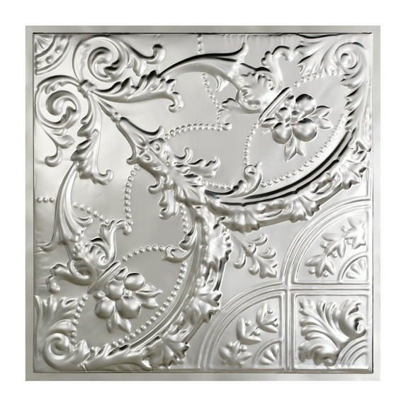 Great Lakes Tin 2ft x 2ft Saginaw Unfinished Lay-In Ceiling Tile (5-Pack)