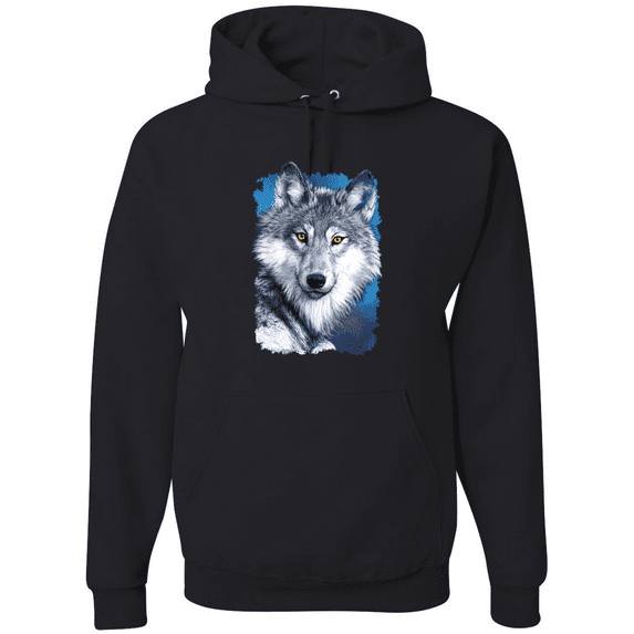 Great Lakes Wolf Animal Lover Graphic Hoodie Sweatshirt