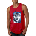 thumbnail image 1 of Great Lakes Wolf Animal Lover Graphic Tank Top, 1 of 1