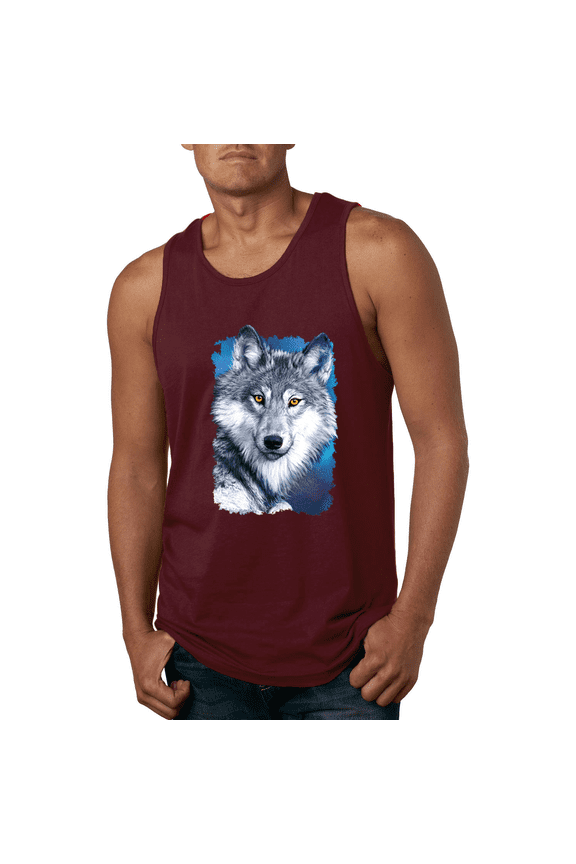 Great Lakes Wolf Animal Lover Graphic Tank Top