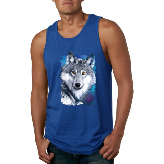 Great Lakes Wolf Animal Lover Graphic Tank Top