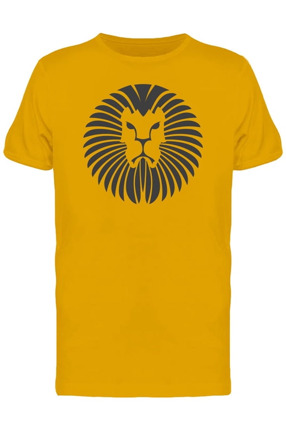 Great Lion Face T-Shirt Men -Image by Shutterstock, Male Medium