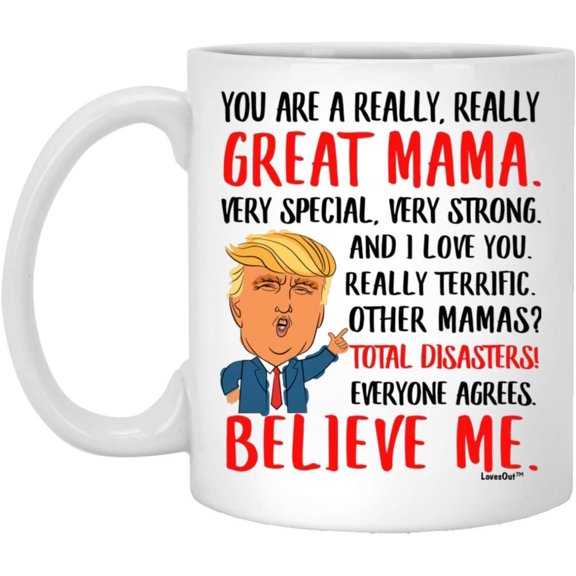 Great Mama Birthday Gifts Ideas Christmas Presents For Family Members Funny Christmas 2022 Gifts White Coffee Mug White 11oz