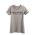 thumbnail image 1 of Great Minds Drink Alike Women's Fashion Relaxed T-Shirt Tee Heather Tan Medium, 1 of 4