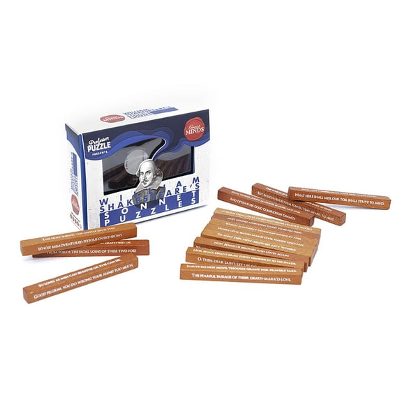 Great Minds Shakespeares Sonnet 3D Brain Teaser Puzzle