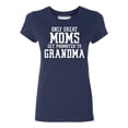 thumbnail image 1 of Great Mom Promoted To Grandma Women's T-shirt, Navy, XL, 1 of 2