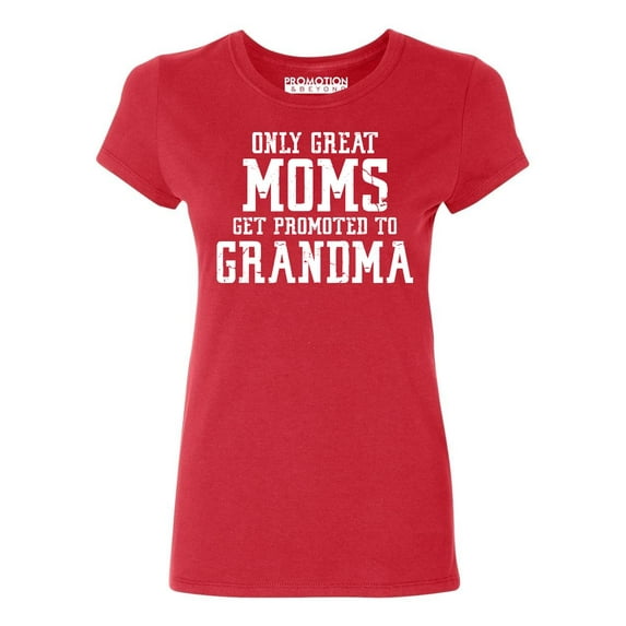 Great Mom Promoted To Grandma Women's T-shirt, Red, S