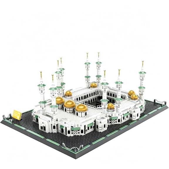 Great Mosque of Mecca Building Blocks Set Islamic Masjid Architectural Model for Adult 2291 Pieces