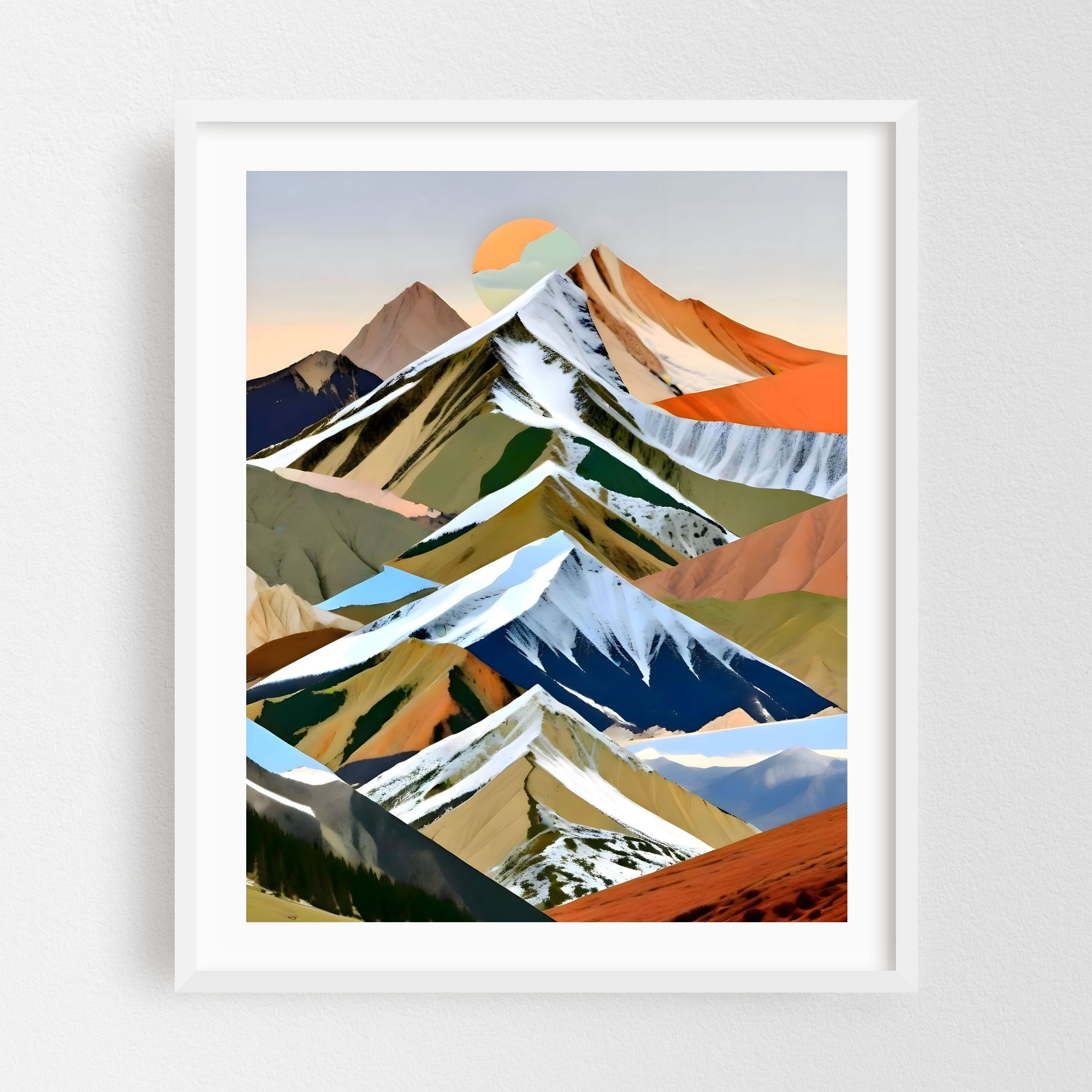 The Great Mountain Ranges - India Digital Art Abstract Mountain ...