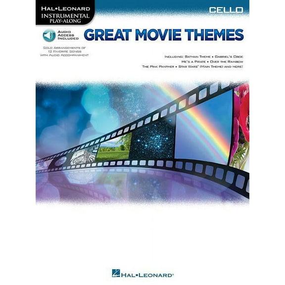 Great Movie Themes - Instrumental Play-Along for Cello Book/Online Audio (Paperback)