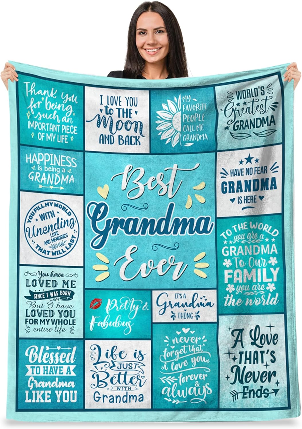 Targa Acrilica Personalizzata Per Nonna – Regalo Da Nipoti Per Compleanno, Natale, Festa Della Mamma