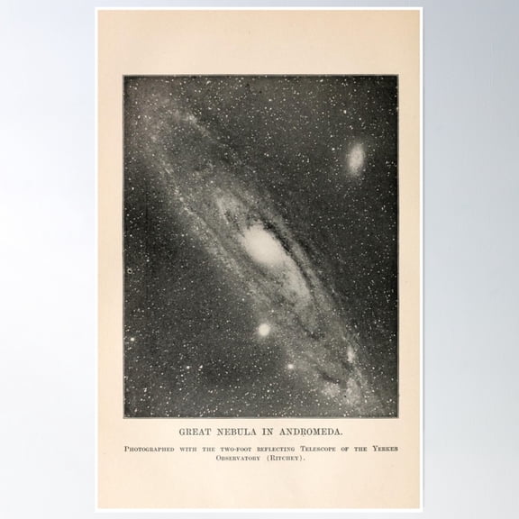 Great Nebula In Andromeda Poster Wall Art, Modern Wall Decor, 24x36 UNFRAMED