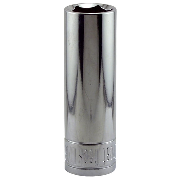Great Neck SK53 11/16 X 1/2 Drive 6 Point Deep Well Socket Standard