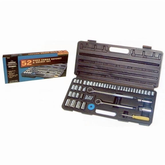 Great Neck Saw .25in. & .38in. Drive 6 Point SAE & Metric 52 Socket Piece Set SCS52