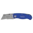 thumbnail image 1 of Sheffield Folding Lockback Knife, 1 Utility Blade, 2" Blade, 3.5" Aluminum Handle, Blue, 1 of 1